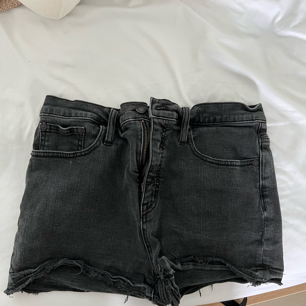 Madewell Women's Black Denim Shorts